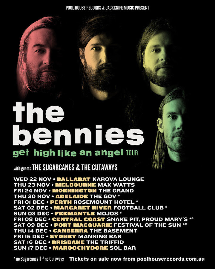 The Bennies single tour poster