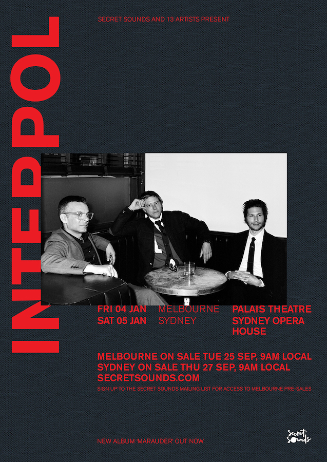 interpol tour poster